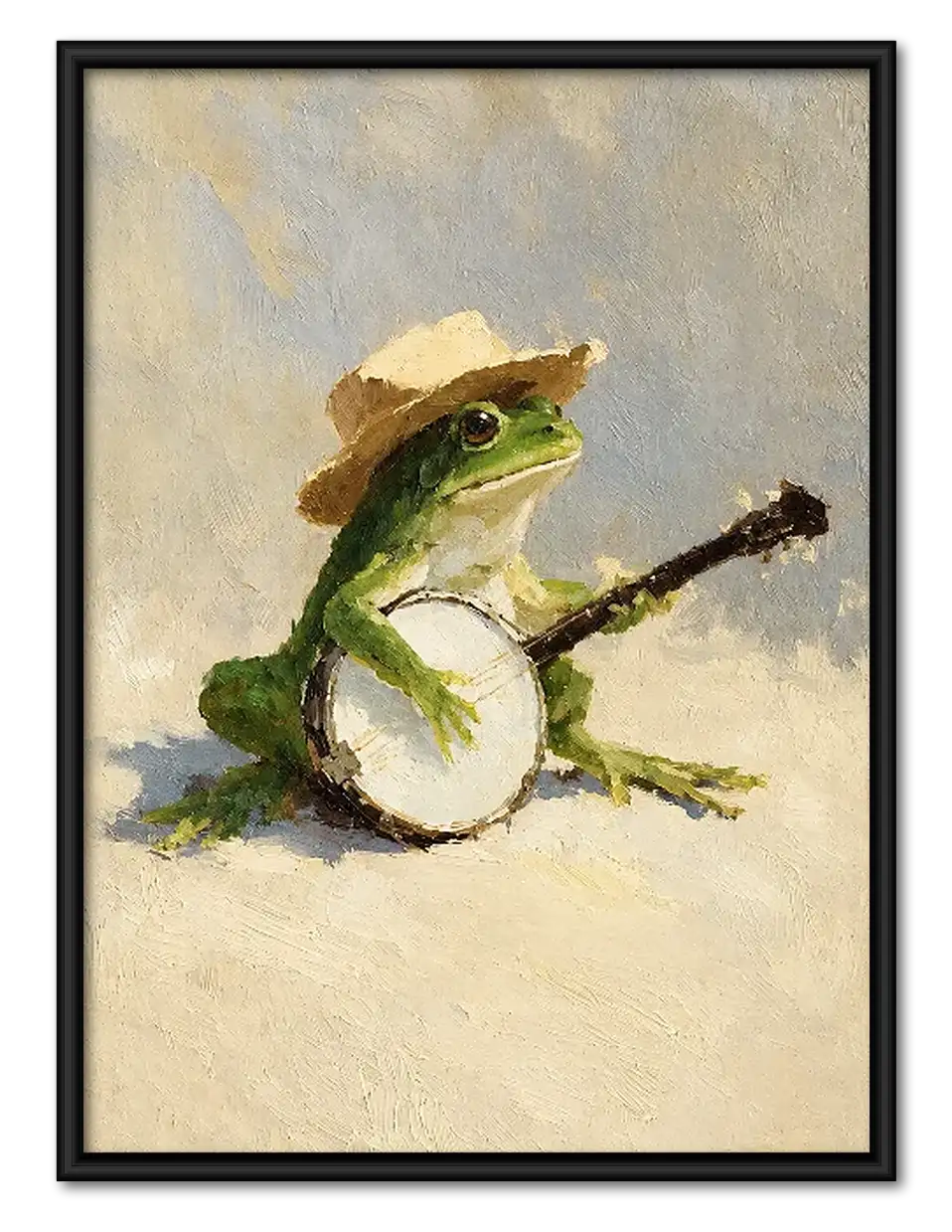 Frog Playing Guitar Wall Art 1