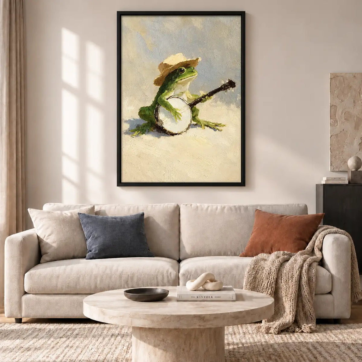 Frog Playing Guitar Wall Art 2