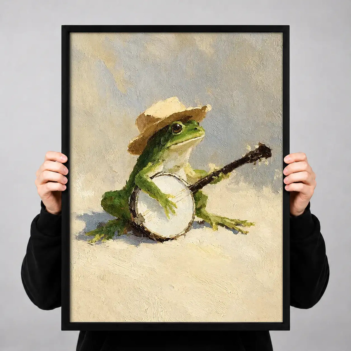 Frog Playing Guitar Wall Art 3