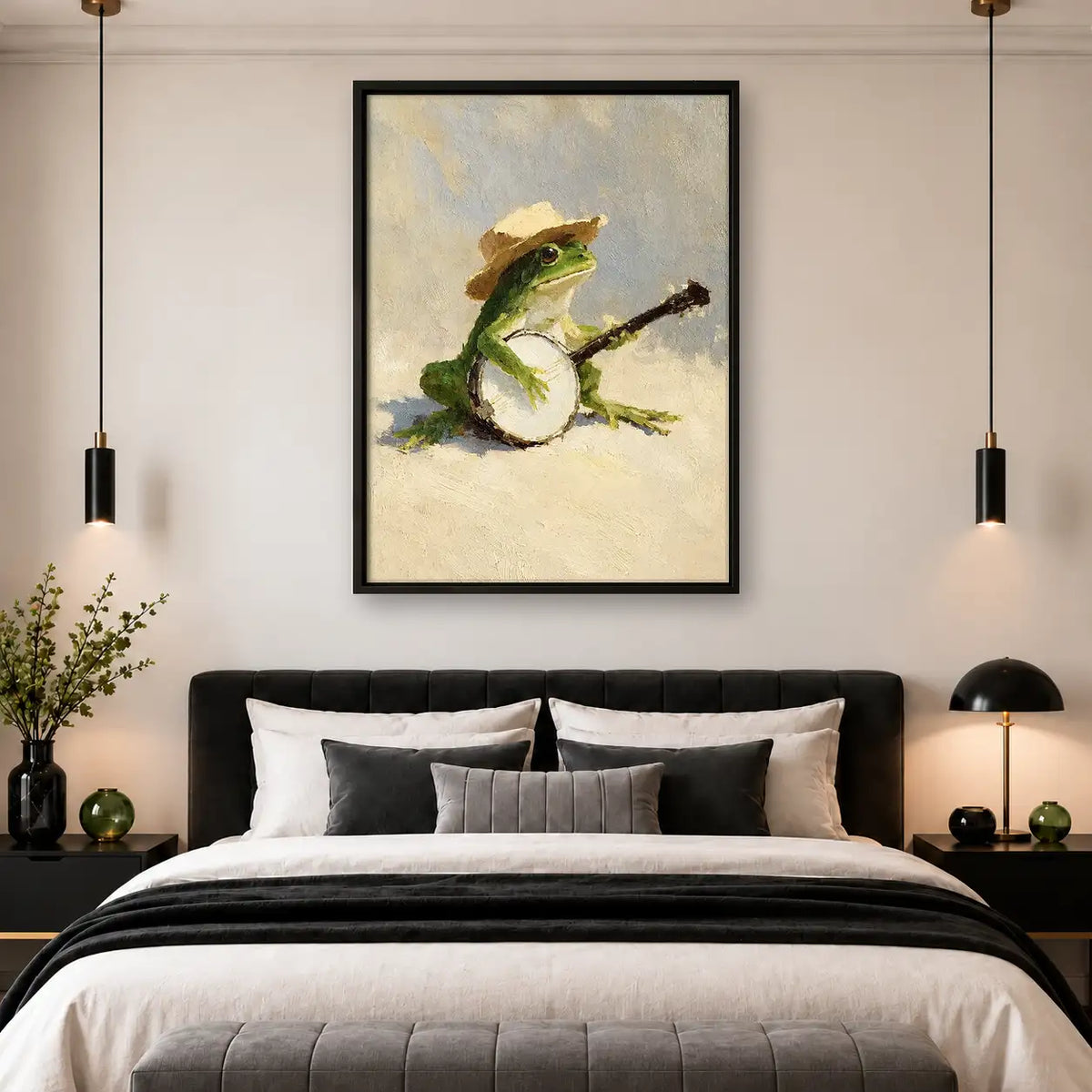 Frog Playing Guitar Wall Art 4