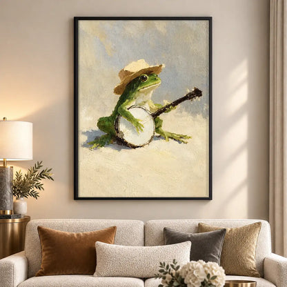 Frog Playing Guitar Wall Art 5