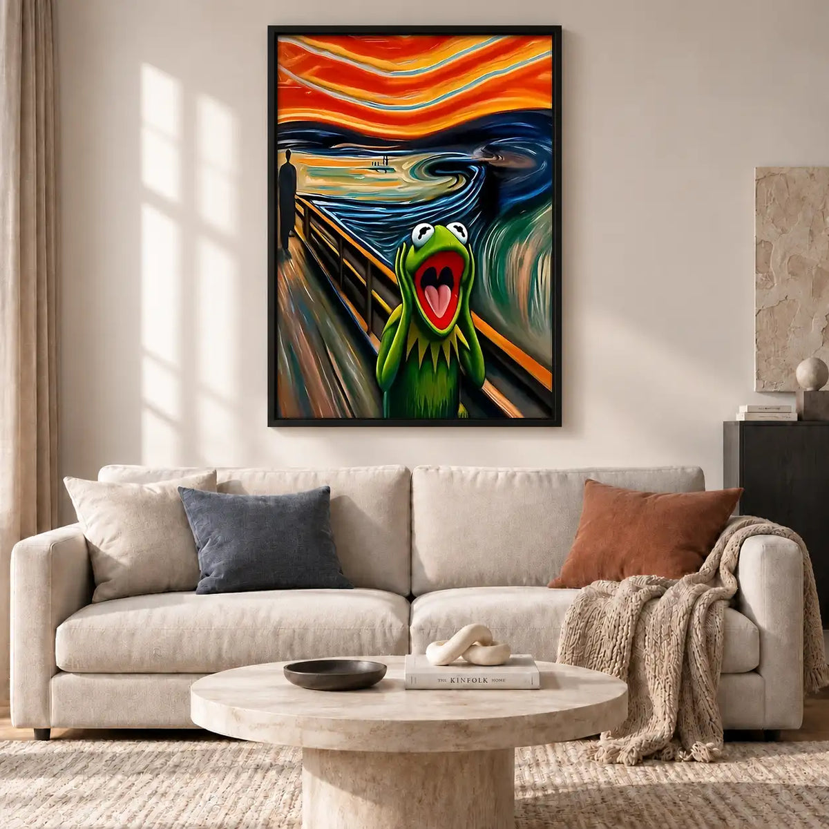 Frog Scream Parody Wall Art 2