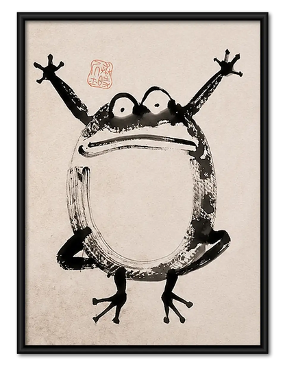 Frog Sumo Wrestler Wall Art 1