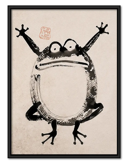 Frog Sumo Wrestler Wall Art