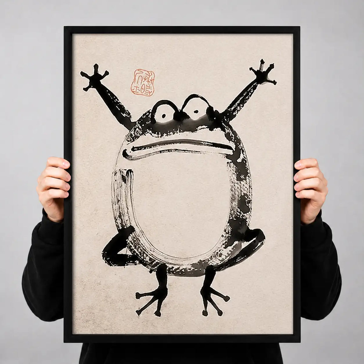 Frog Sumo Wrestler Wall Art 3