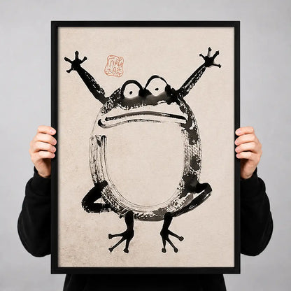 Frog Sumo Wrestler Wall Art 3