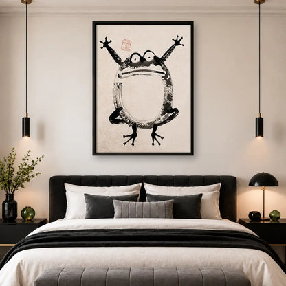 Frog Sumo Wrestler Wall Art 4