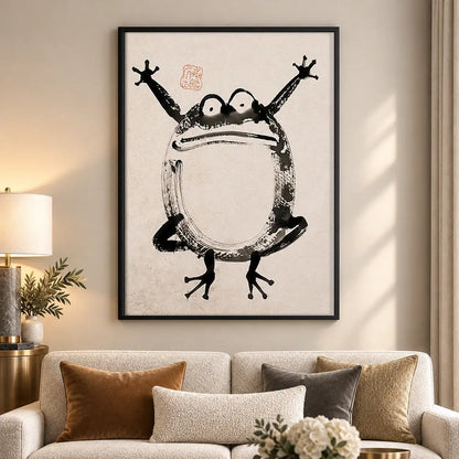 Frog Sumo Wrestler Wall Art 5
