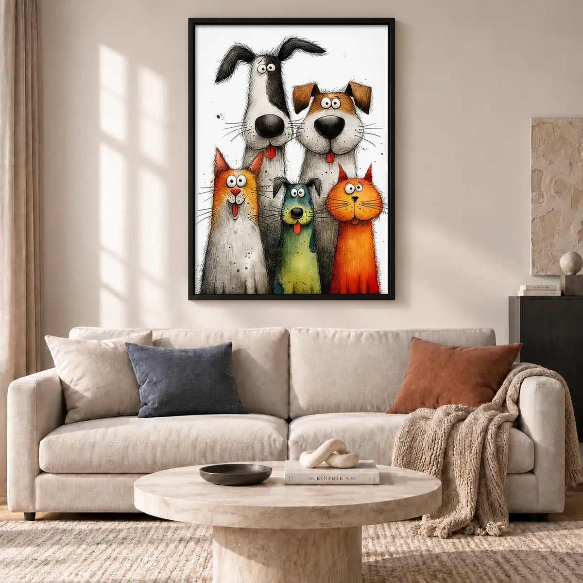 Funny Pet Crowd Portrait Wall Art 2