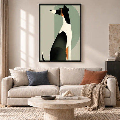 Geometric Greyhound Portrait Wall Art 2