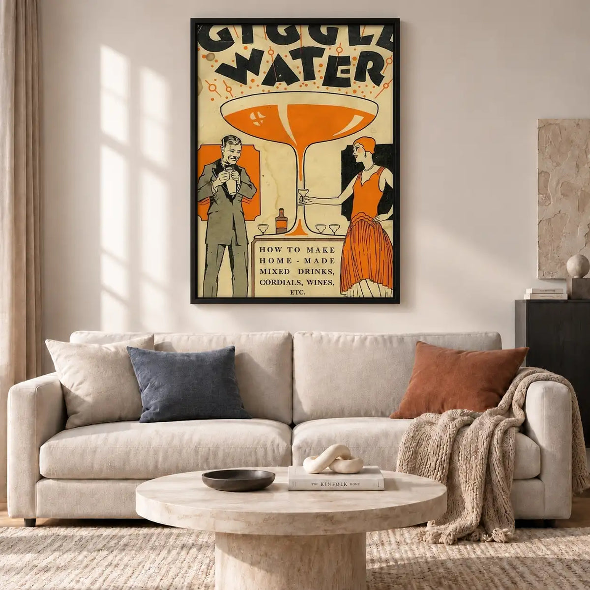 Giggle Water Vintage Cocktail Wall Art 2