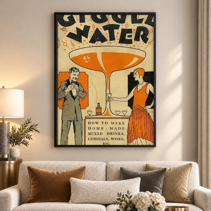 Giggle Water Vintage Cocktail Wall Art 5