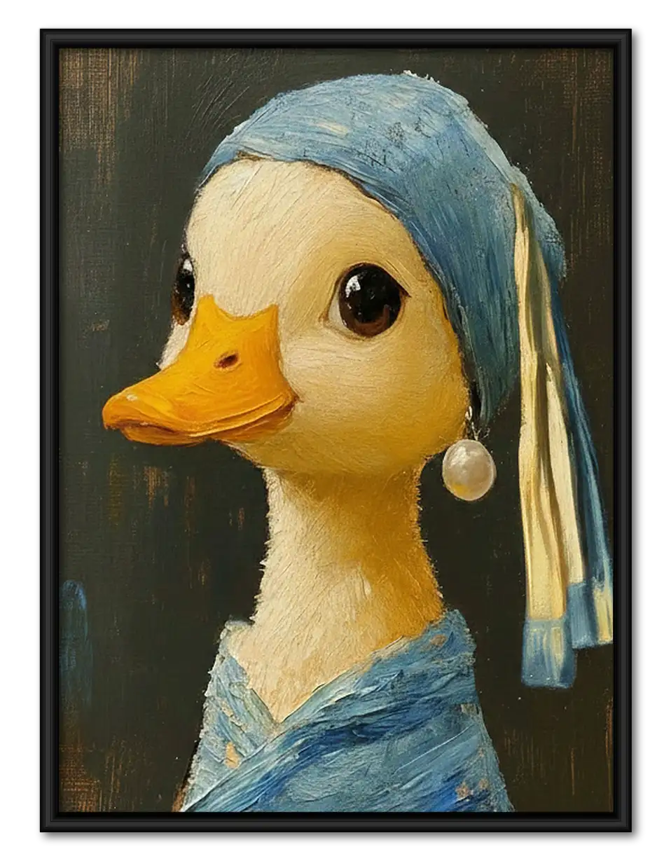 Girl with a Pearl Duck Wall Art 1