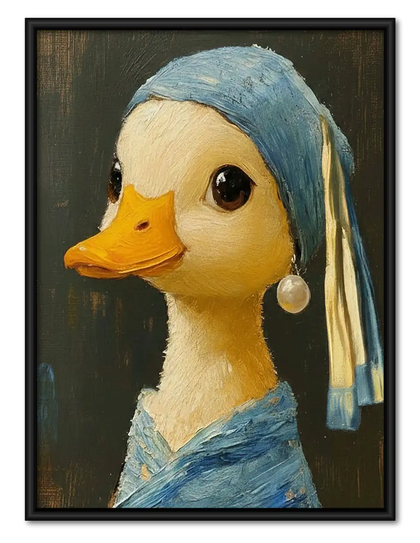 Girl with a Pearl Duck Wall Art