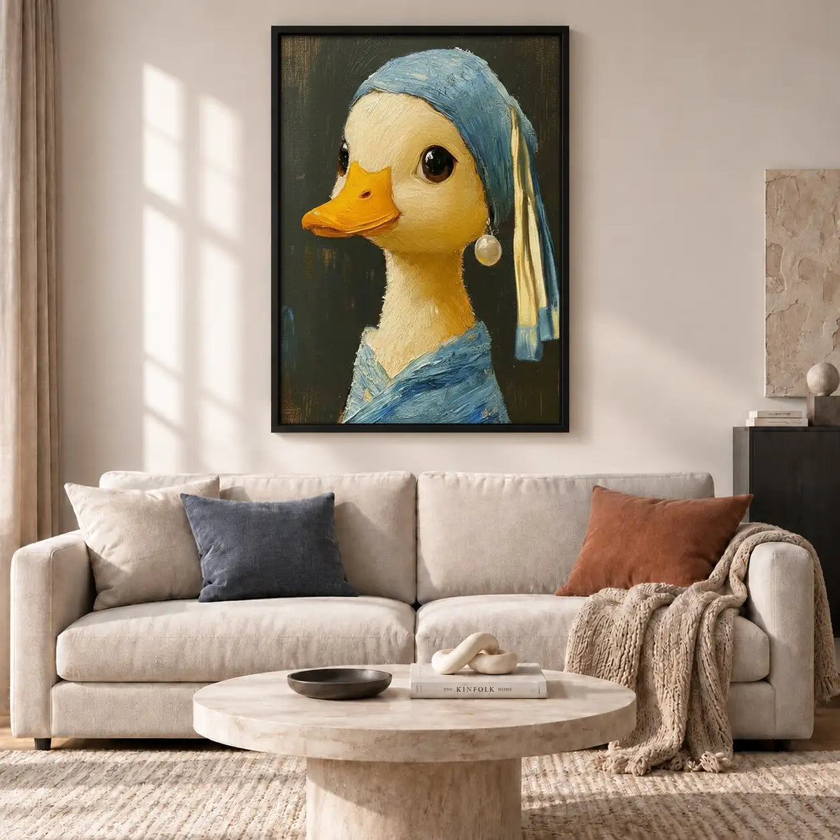 Girl with a Pearl Duck Wall Art 2