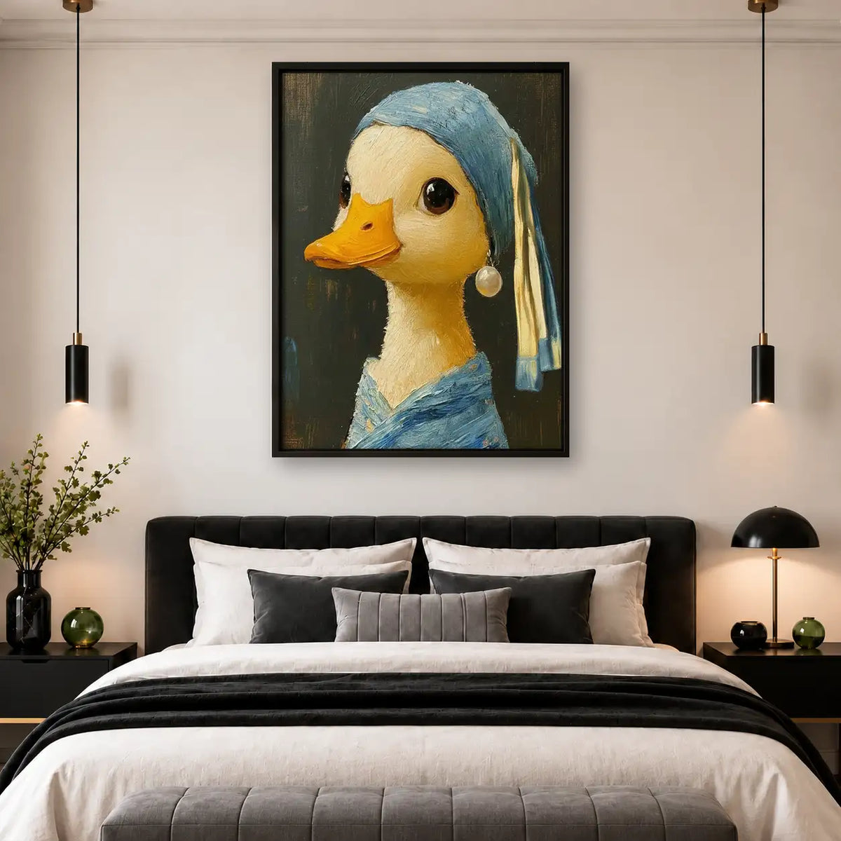 Girl with a Pearl Duck Wall Art 4