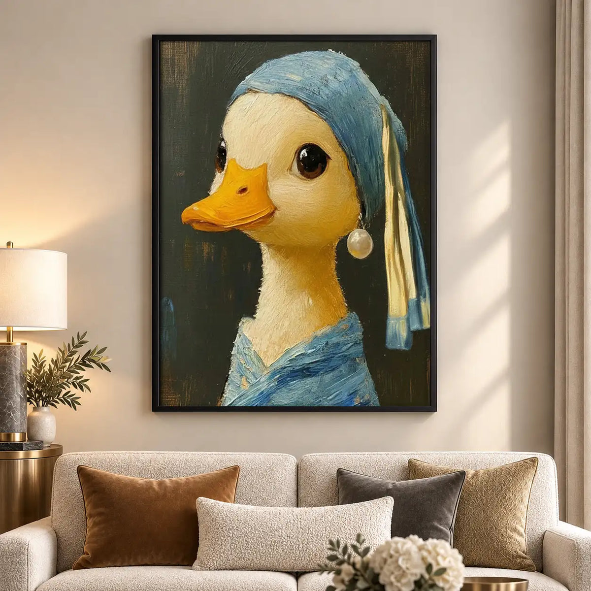 Girl with a Pearl Duck Wall Art 5