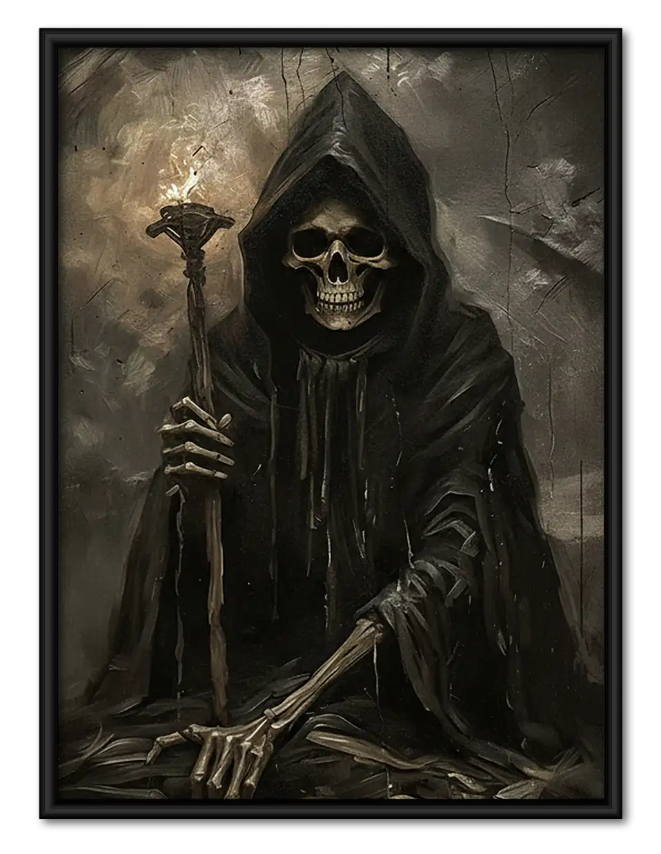 Grim Reaper Seated Portrait Wall Art 1