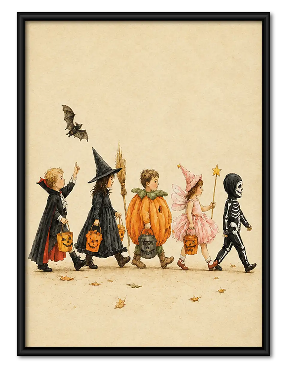 Halloween Costume Parade Wall Art 1