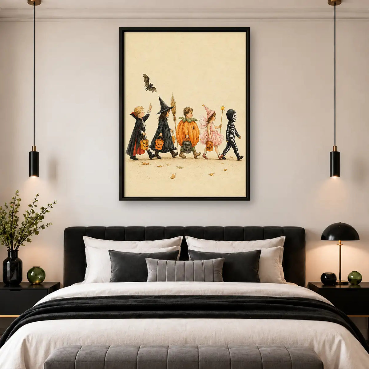 Halloween Costume Parade Wall Art 4