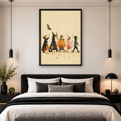 Halloween Costume Parade Wall Art 4