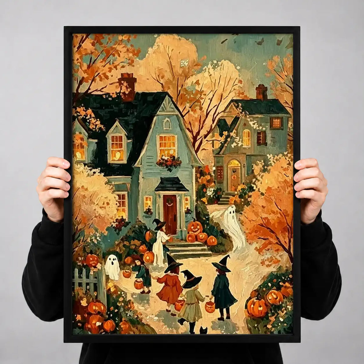 Halloween Village Celebration Wall Art 3
