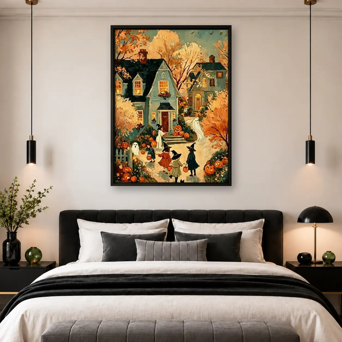 Halloween Village Celebration Wall Art 4