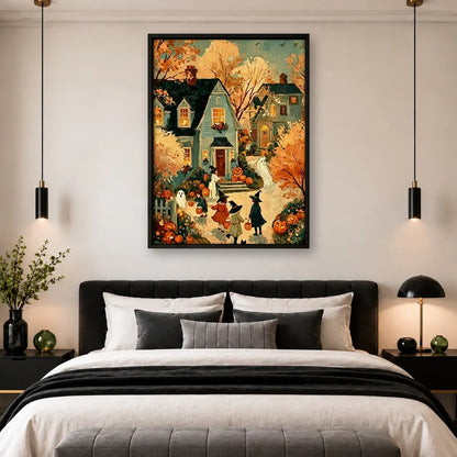 Halloween Village Celebration Wall Art 4