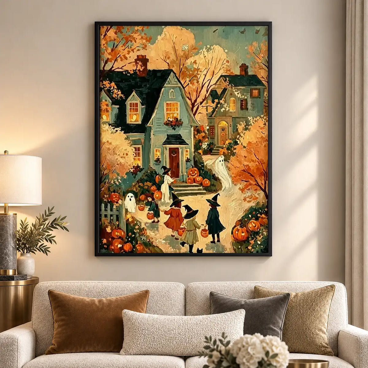 Halloween Village Celebration Wall Art 5