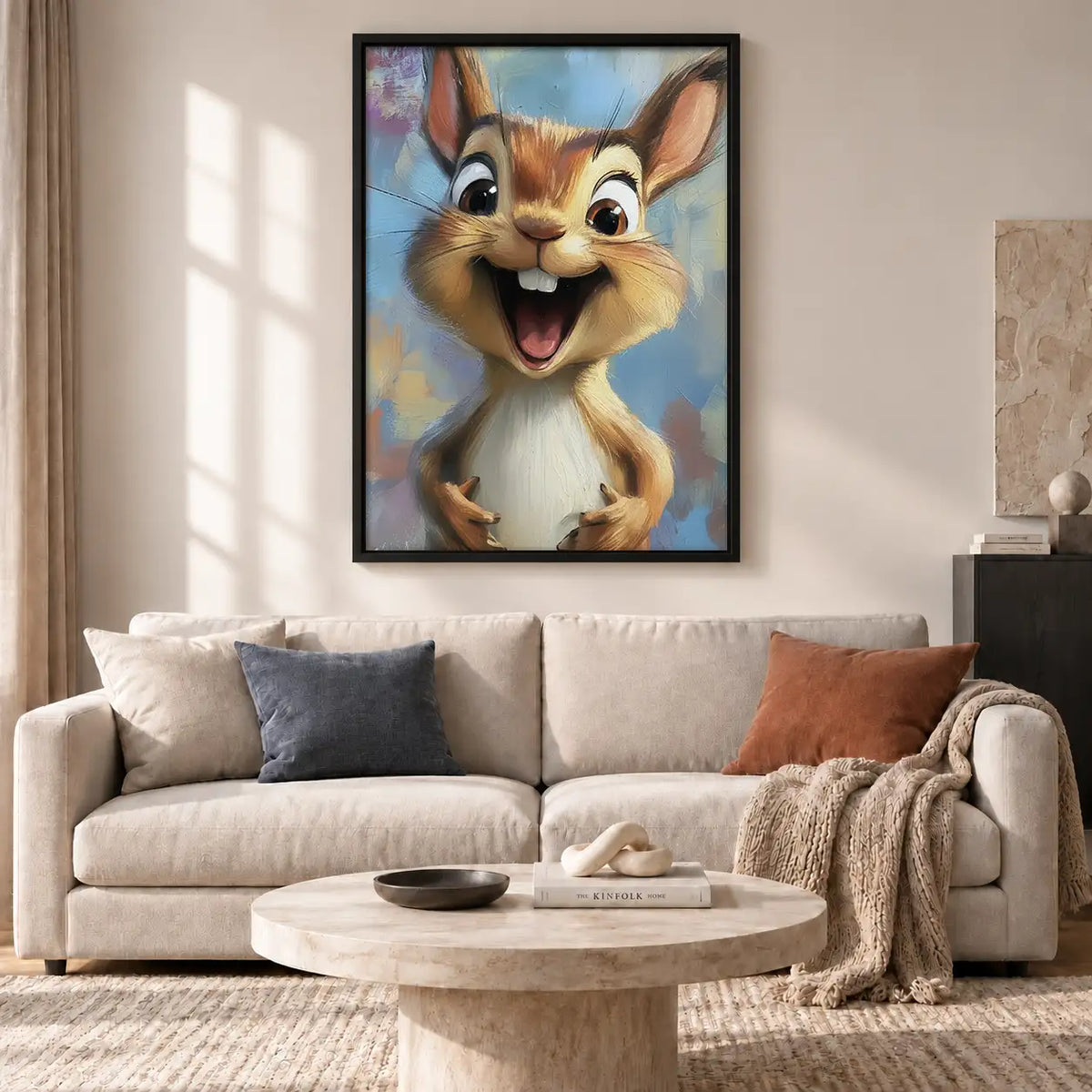Happy Squirrel Portrait Wall Art 2