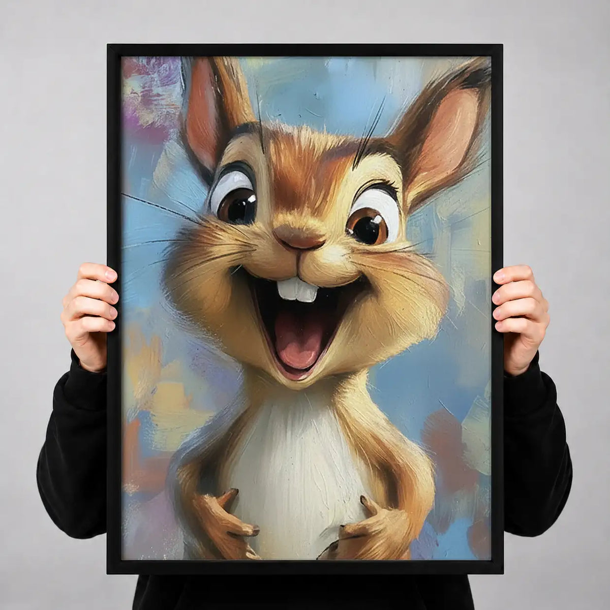Happy Squirrel Portrait Wall Art 3