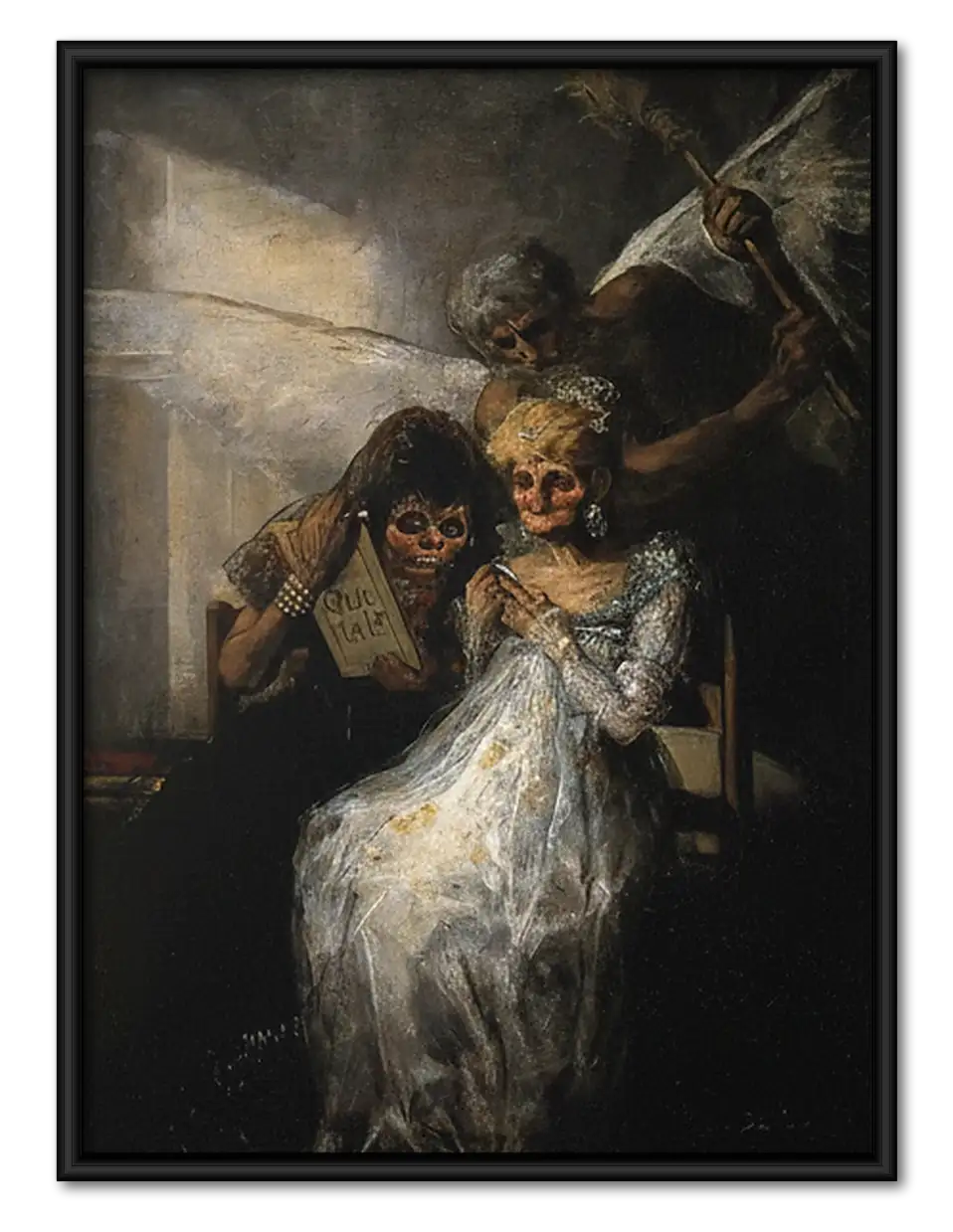 Haunted Girl and Shadow Creatures Wall Art 1