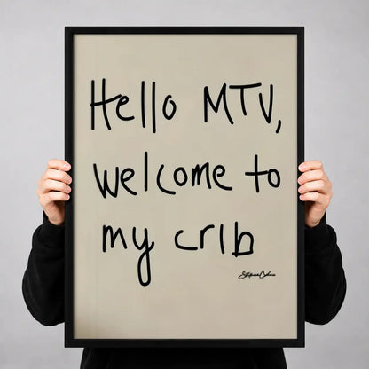 Hello MTV Welcome to My Crib Wall Art 3