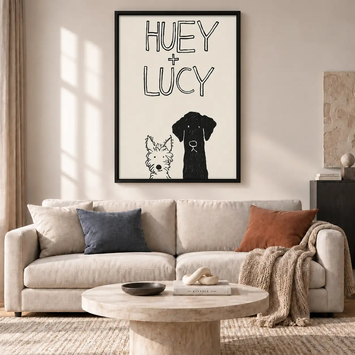 Hey Lucy Dog Typography Wall Art 2