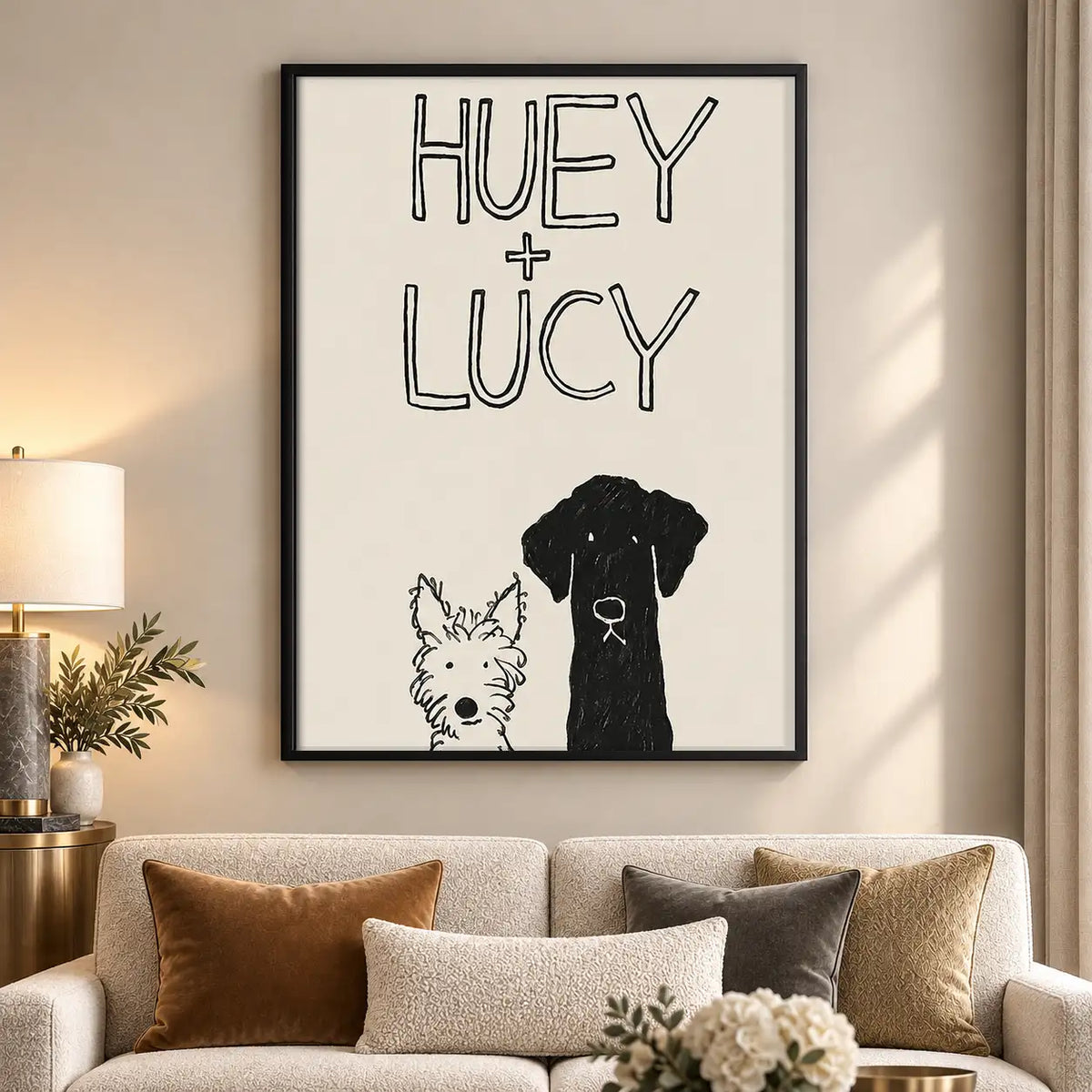 Hey Lucy Dog Typography Wall Art 5