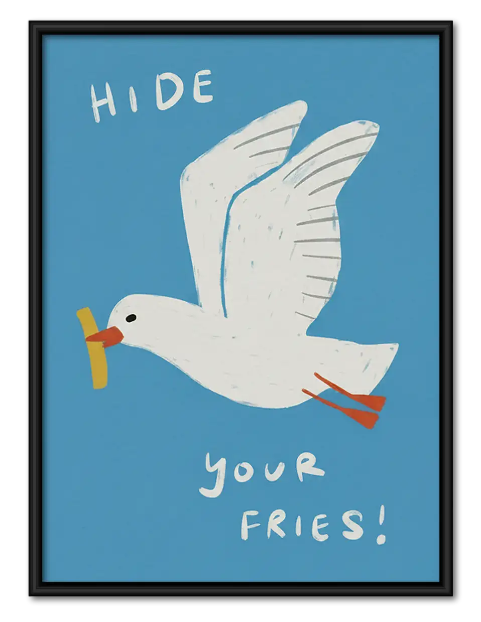 Hide Your Fries Seagull Wall Art 1