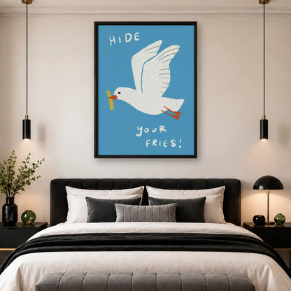 Hide Your Fries Seagull Wall Art 4