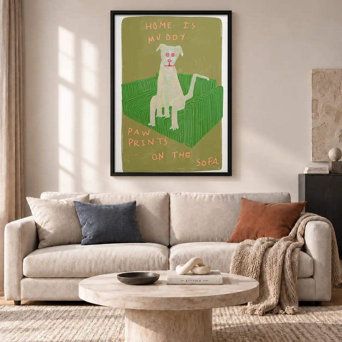 Home Is Muddy Paw Prints Wall Art 2