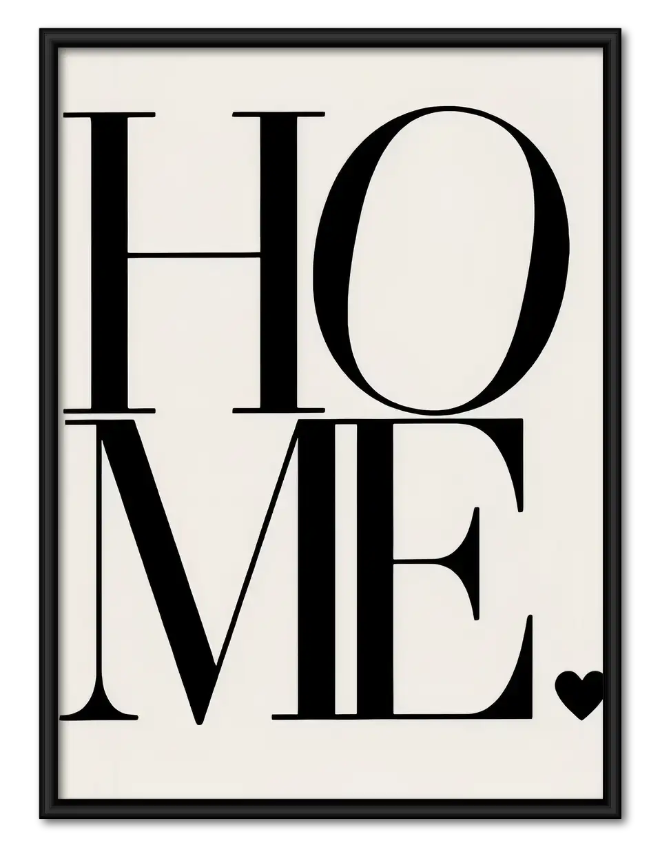 Home Minimal Typography Wall Art 1