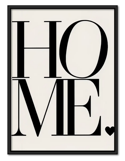 Home Minimal Typography Wall Art 1