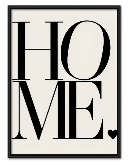 Home Minimal Typography Wall Art