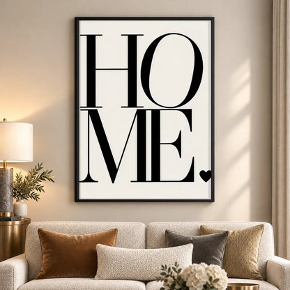 Home Minimal Typography Wall Art 5