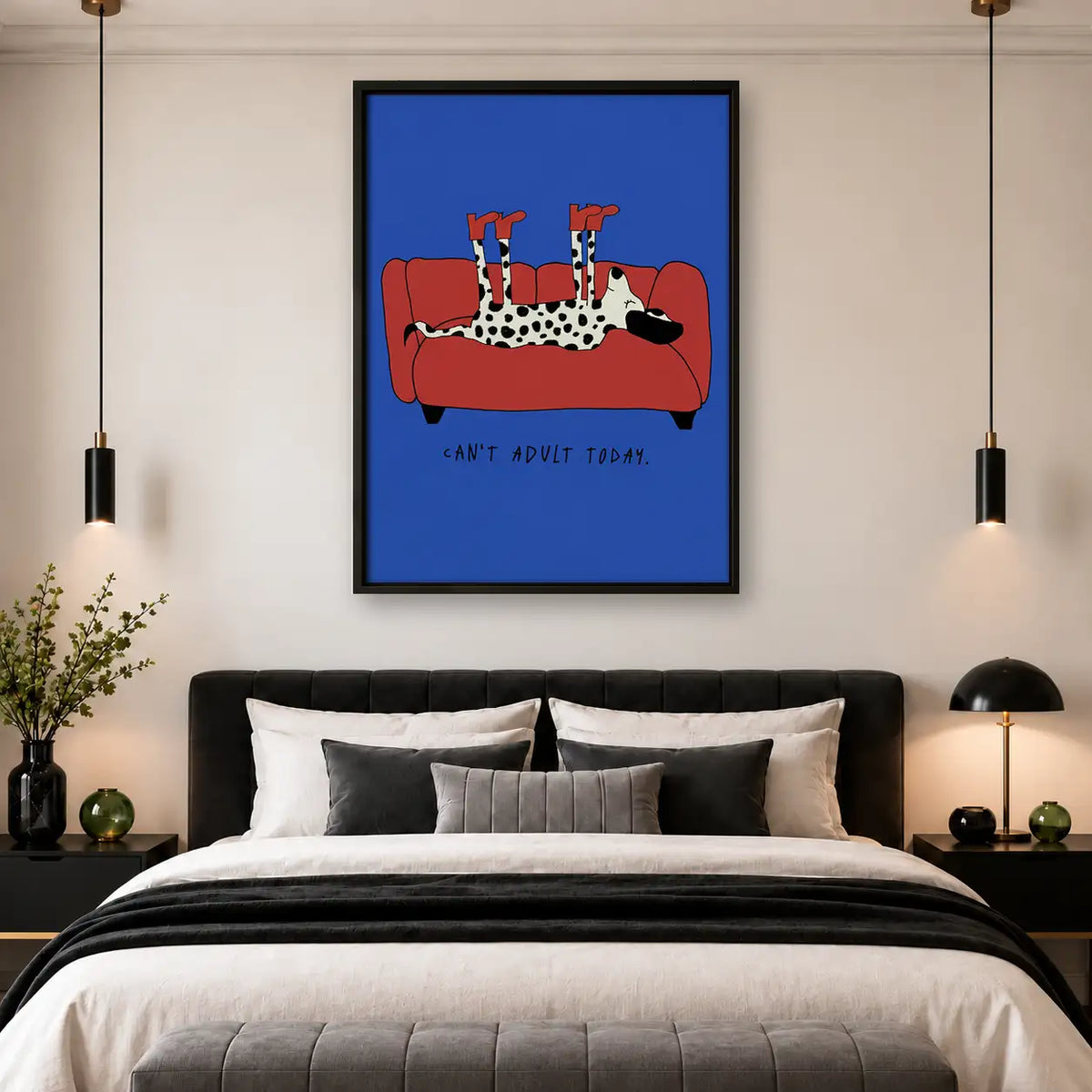 I Cannot Adult Today Dog Wall Art 4