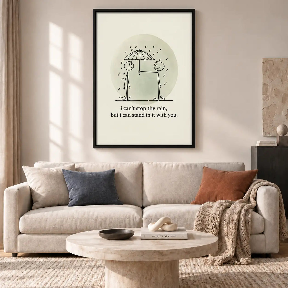 I Cannot Stop the Rain Romantic Wall Art 2