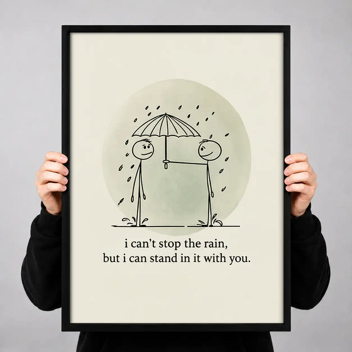 I Cannot Stop the Rain Romantic Wall Art 3