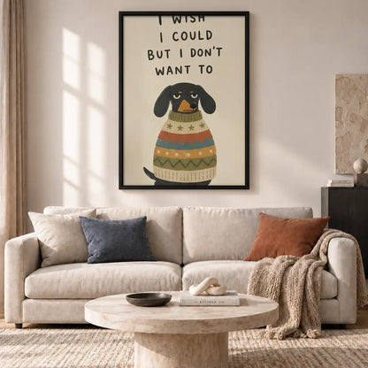 I Wish I Could Dog Wall Art 2