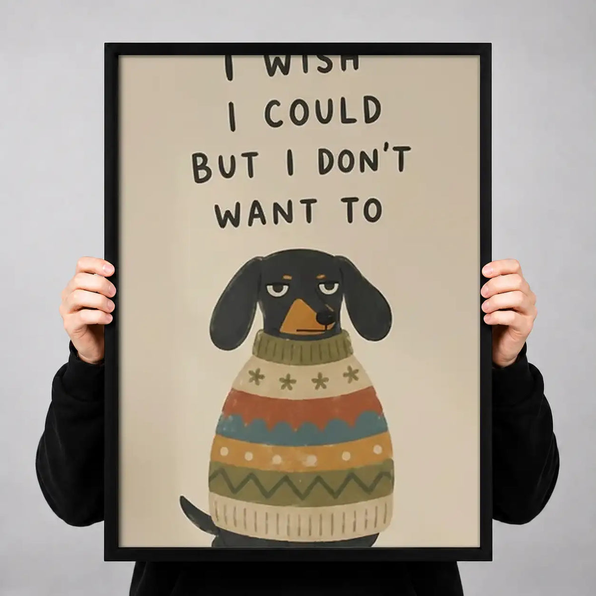 I Wish I Could Dog Wall Art 3