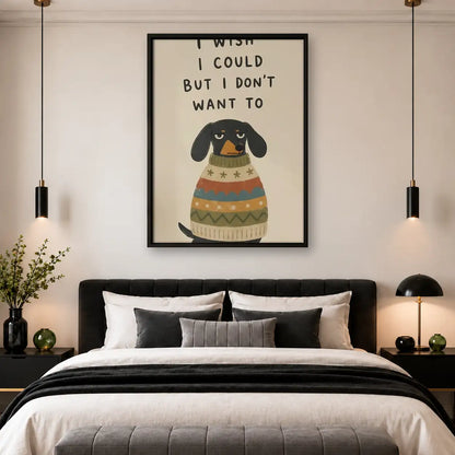 I Wish I Could Dog Wall Art 4