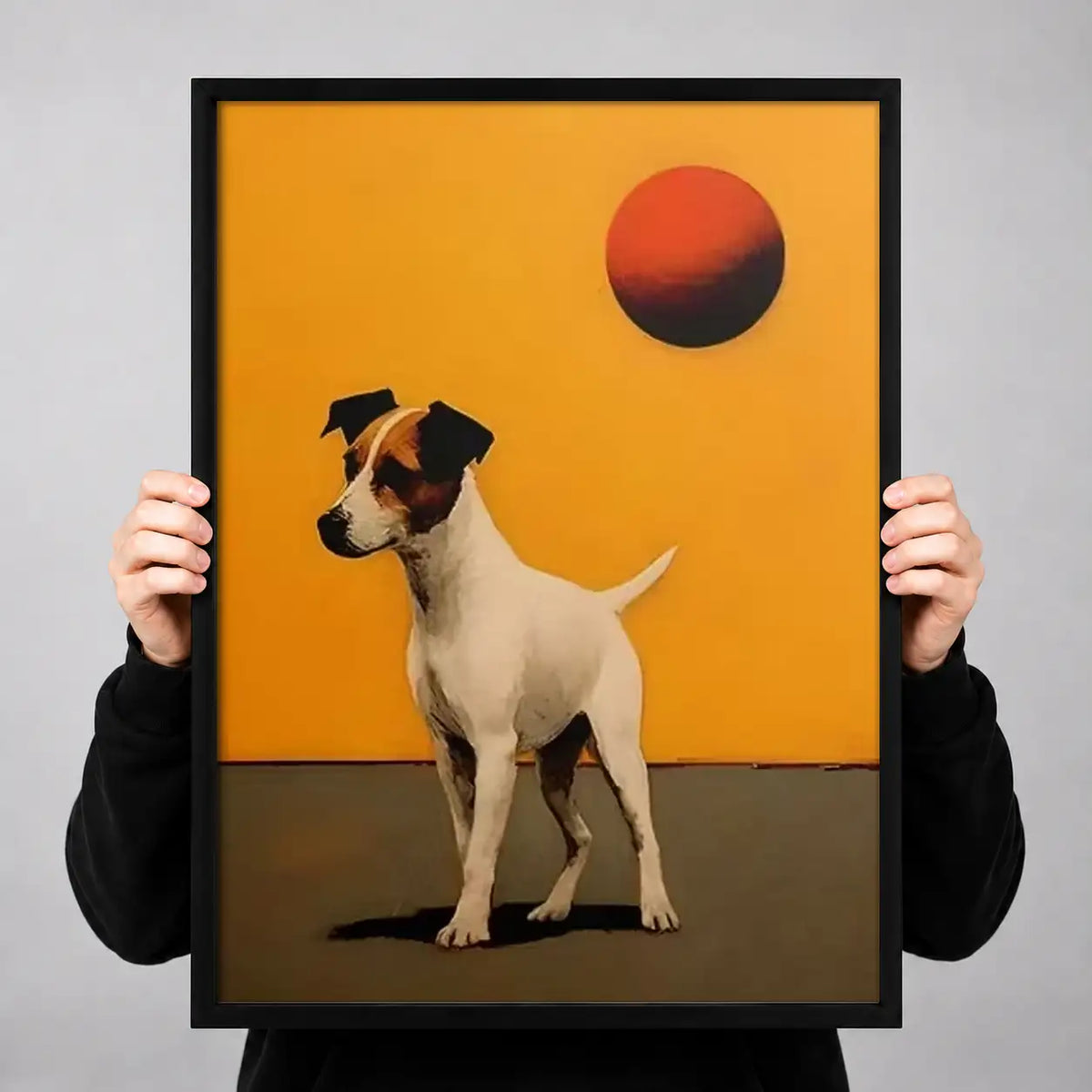 Jack Russell and Red Ball Wall Art 3