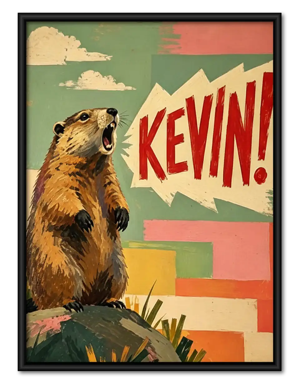 Kevin Beaver Comic Poster Wall Art 1